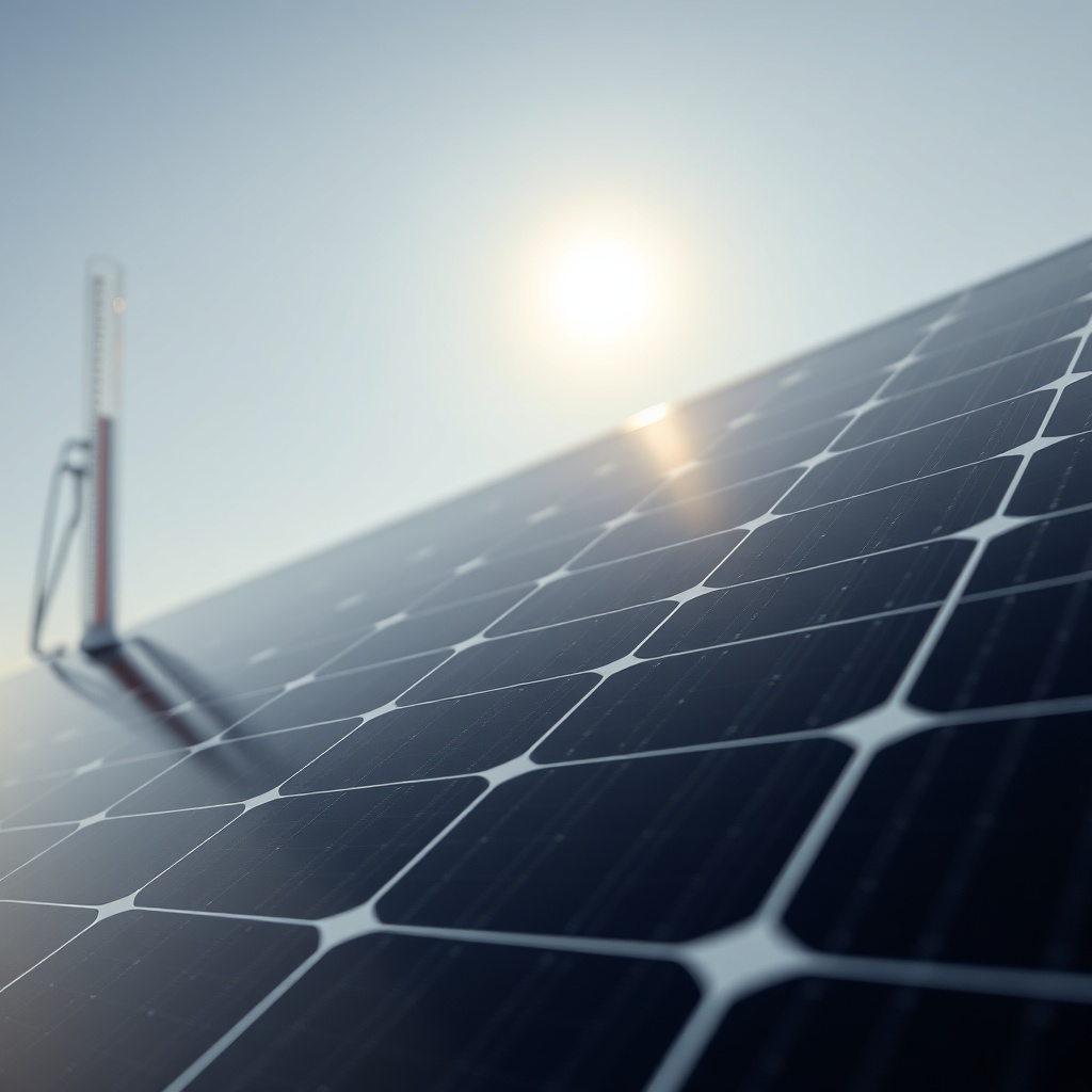 clean photorealistic photo of a Civic Solar panel close-up showing monocrystalline cells